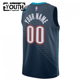 Canotte Bambino Oklahoma City Thunder Personalizzate Nike 2025-26 City Edition Nero Swingman